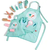 Hape Super Stylish Kapsalon Speelset - 15-delig Rollenspel Kapper Speelgoed voor Kinderen vanaf 3 Jaar