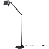 LUCANDE Vloerlampe , Silka, Zwart, Werkkamer / Kantoor, Metaal, Modern