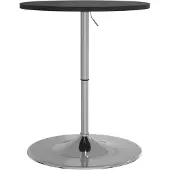 DKD Home Decor Bartafel 60x60x90 cm bewerkt hout en verchroomd staal zwart