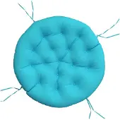 vidaXL Zitkussen rond Ø 100x11 cm oxford stof turquoise
