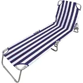 Marbueno Summer 187x55x24 Cm Folding Sunbed Blauw