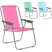 Marbueno Summer 59x51x75 Cm Aluminium Fixed Folding Chair Assorted Veelkleurig