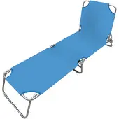 Marbueno Summer 187x55x24 Cm Folding Sunbed Blauw