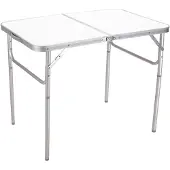 Marbueno Summer 10031 D25 90x60x39/70 Cm Height Adjustable Folding Camping Table Assorted Transparant 90 x 60 x 39/70 cm