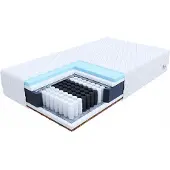 FDM LAVAL Matras 90x200 cm - Hoogte 20 cm H3 en H4 - Pocketvering Matrassen - Dubbelzijdig - 7 zones - Antiallergisch