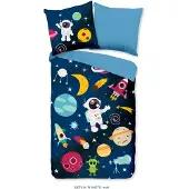 Pure kinderdekbedovertrek Planets - microvezel