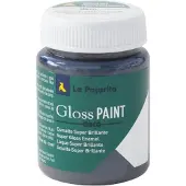 La Pajarita glans verf donkergrijs 75ml - waterbasis speelgoedverf.