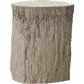 MUST Living Side table Rocca,46xØ39 cm, petrified wood top (Bruin, 39x39x46cm)