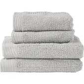 Zone Denmark Handdoekenset Towels Classic Soft Grey (Set van 4)