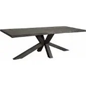 Tower Living Sovana Live-edge dining table 240x100 - top 5 (Zwart, 240x100x78cm)
