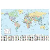 Abystyle Poster Harper Collins - World Map 21 - Frans - 91,5x61cm