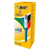 BIC Pen Bic Mini 4Colours Blauw Wit 0,32 mm (12 Onderdelen)