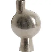 Light & Living Vaas deco 8x17x26 cm BENOA ruw nikkel