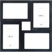Deknudt Frames multifotolijst S68UC2 P4 - zwart - houtfineer - 4x 10x15 cm