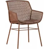 Cotoons Tuinstoel Daley Fiber Brick Alu incl Kussen Brick