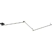 QAZQA Plafondlamp zwart 300 cm incl. LED 3-staps dimbaar verstelbaar - Annuschka