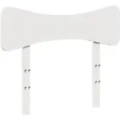vidaXL Hoofdbord 75 cm massief grenenhout wit