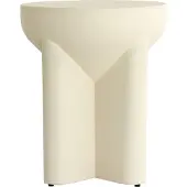 Light & Living Bijzettafel Mikado - 36cm - Mat Crème