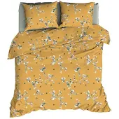 Romanette Dekbedovertrek Geisha Oker Katoen-260 x 200 / 220 cm | Extra Breed