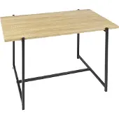 Home Deco Factory Loka salontafel - hout met metalen onderstel - 80x50 cm