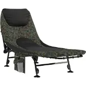 vidaXL Visbed met verstelbare modderpoten inklapbaar camouflage
