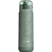 Zoku Thermosbeker, 0.5 L, RVS/Polypropyleen, BPA vrij, Groen met Print -