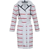 Carl Ross dames badjas 560310 white/deep red 44/46