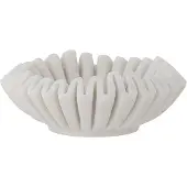 Bloomingville Harmonia Schaal, Wit, Marmer