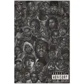 Merkloos Poster Hip Hop All Stars 61x91,5cm