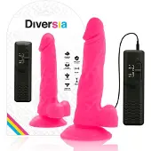 Diversia Dildo - Flexible Vibrator - - 18 cm - Roze