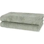 Casilin - Como - set van 2 douchelakens 70x140 - Olive Green
