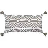 Unique living kussen jacky 35x75cm chateau grey
