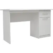 Interiax Bureau Jaxx - Wit, 1 Schuif 1 Deur, MDF