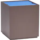 Hubsch Vault bijzettafel/opberg box blauw/bruin - 021912