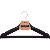 Springos Kledinghangers | Kledinghanger | 3 Stuks | Zwart