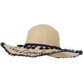Sarlini Strandhoed Zonnehoed Beige-Blauw. Maat: M