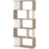Tvilum Maze wandkast okkernoot decor wit.