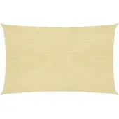 vidaXL Zonnezeil 160 g/m² 2,5x4,5 m HDPE beige