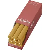 Bolsius dinerkaars Rustiek okergeel (Ø2,3x27 cm) (set van 9)