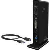Raidsonic USB/HDMI/DVI RJ45 dockingstation - IBICO - ICY BOX - Zwart - Gigabit Ethernet - Meerdere poorten