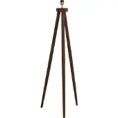 Light & Living Vloerlamp driepoot 52x52x122 cm ILIAS hout mat donker bruin