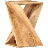 vidaXL Bijzettafel 35x35x55 cm massief mangohout