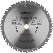 Wolfcraft - Cirkelzaagblad 190 x 16 mm - 30 Tanden - Handcirkelzaagblad - 6735000