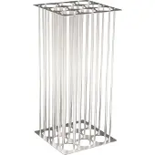DutchDesign Aluminium Prullenbak 110 L 31,9 (B) x 31,9 (D) x 68 (H) cm Zilver