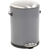EKO - Belle Deluxe pedaalemmer 5 liter - Steel Plastic - grijs, sandcoated - Prullenbak
