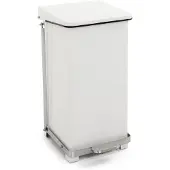 Huismerk Industriële Pedaalemmer Wit 45L