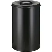 V-Part - Vlamdovende papierbak 110 ltr - Steel - zwart