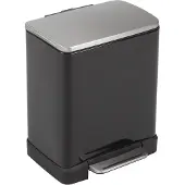 EKO E-Cube Zwart Mat RVS 20L