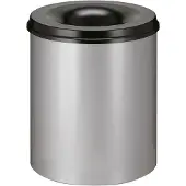 V-Part Prullenbak zelfdovend 80 L zilverkleurig en zwart