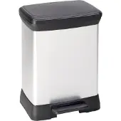 Curver Decobin 30 Liter Zilver